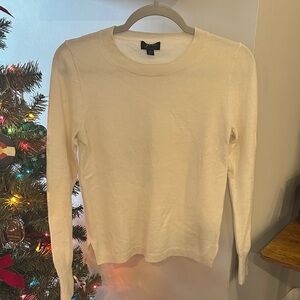 J.Crew Cashmere Cream Long Sleeve Sweater